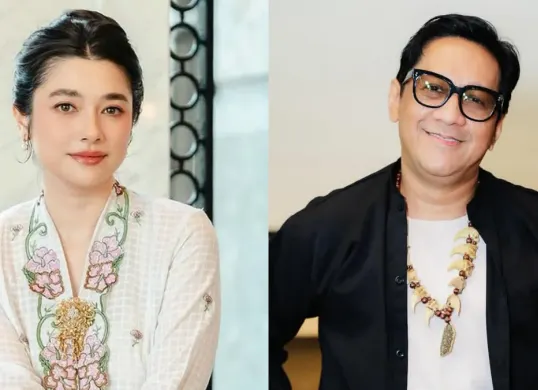 Perbedaan usia Amanda Rigby dan Andre Taulany jadi sorotan publik di tengah kabar rencana pernikahan. (Sumber: Instagram/@andreastaulany dan @amandarigby6)