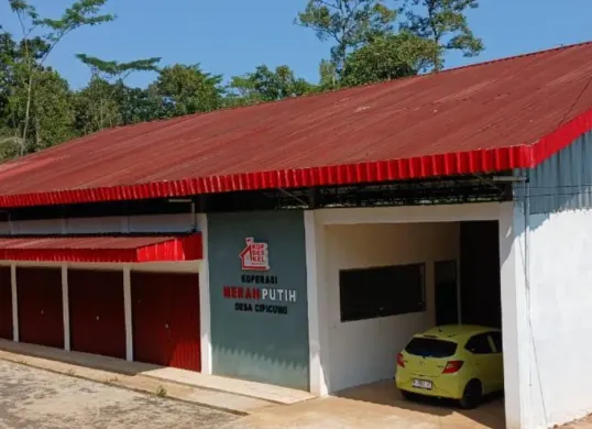 Gedung Kopdes Merah Putih Desa Cipicung, Kecamatan Cikedal, Pandeglang yang baru selesai dibangun. (Sumber: Desa Cipicung)