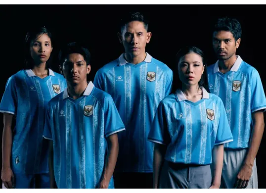 Jersey ketiga Timnas Indonesia 2026 resmi dirilis Kelme. (Sumber: X/@Officialkjti)