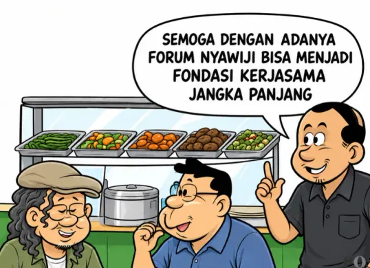Ilustrasi obrolan warteg, Jumat, 18 September 2026. (Sumber: Pos Kota/ Arif Setiadi)