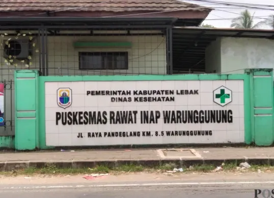 Kantor Puskesmas Warunggunung Kabupaten Lebak. (Sumber: Pos Kota/ Samsul Fatoni)