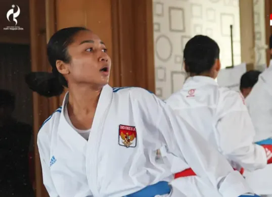 Indonesia mendapatkan tambahan satu perolehan medali Asian Games 2026 dari cabor karate. (Sumber: Instagram/@timindonesiaofficial)