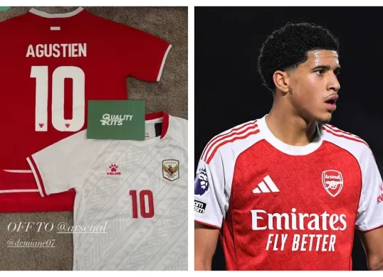 Kenali Demiane Agustien, pemain muda Arsenal yang memiliki darah Indonesia. (Sumber: X/@TimnasXtra)