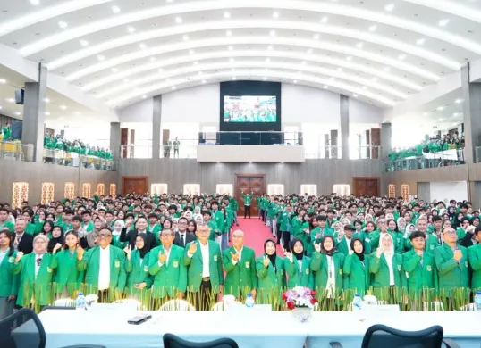 Pengenalan Lingkungan dan Budaya Akademik (PLBA) Tahun Akademik 2026/2027 di Gedung Auditorium Unas, Jakarta, Rabu, 23 September 2026. (Sumber: Dok. Istimewa)