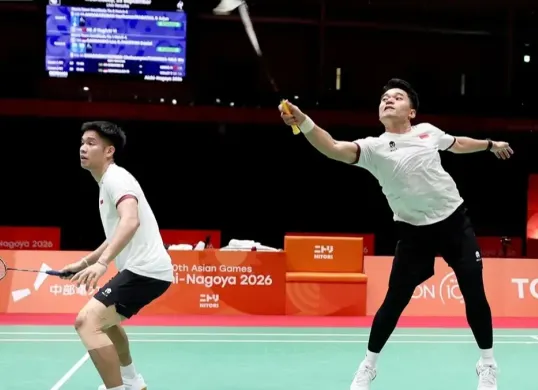 Link live score final badminton Asian Games 2026 antara beregu putra Indonesia vs China hari ini, Kamis, 24 September 2026. (Sumber: Instagram/@badminton.ina)