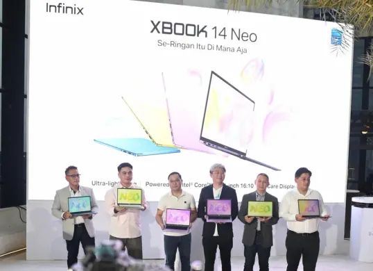 Infinix resmi luncurkan Infinix XBook 14 Neo. (Sumber: Dok. Infinix)
