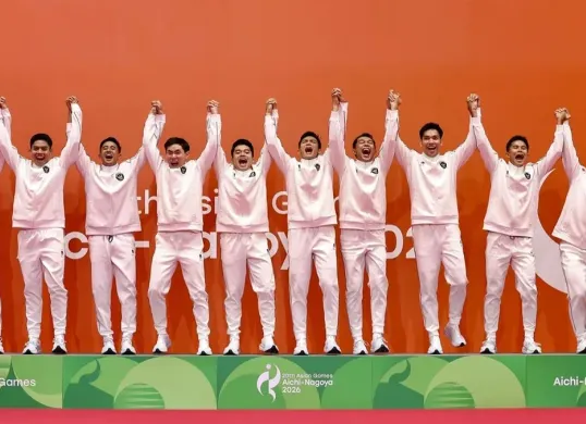 Klasemen Asian Games 2026 per Jumat, 25 September 2026. (Sumber: Instagram/@badminton.ina)