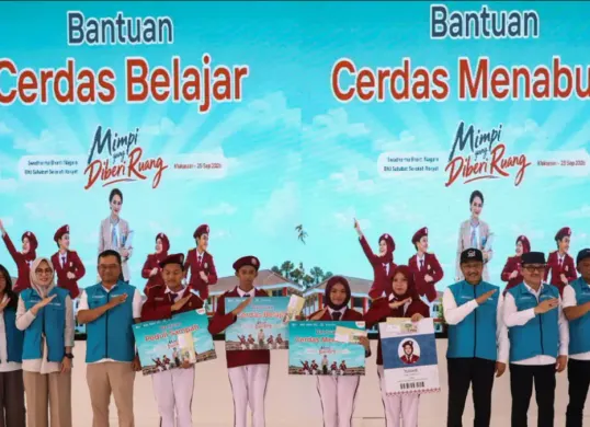 Program BNI Sahabat Sekolah Rakyat  dengan tajuk “Mimpi yang Diberi Ruang”. (Sumber: BNI)