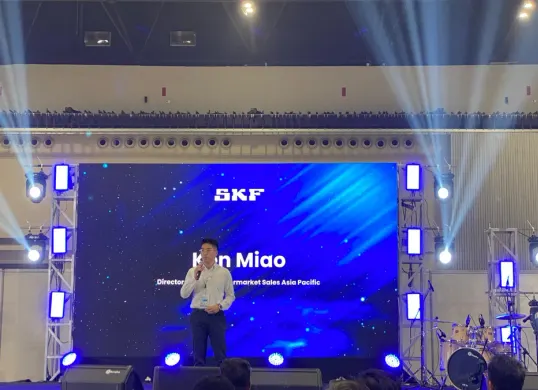 PT SKF Indonesia hadir di Automechanika yang berlangsung di NICE PIK 2 sekaligus merakayakan 40 tahun di Indonesia (Sumber: Poskota/Herdyan Anugrah)