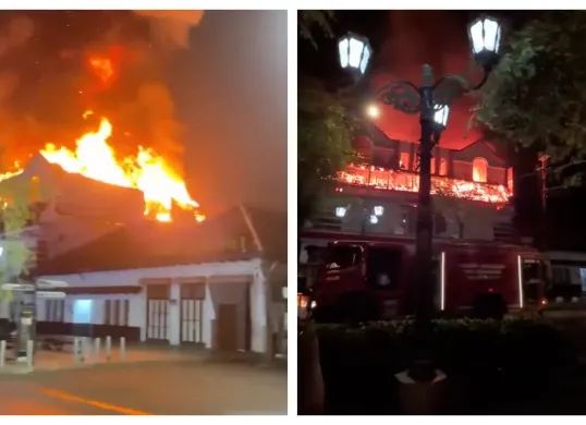 Hamzah Batik Malioboro terbakar pada Senin dini hari, 28 September 2026. (Sumber: X/@joneshop)