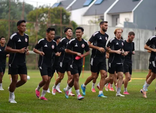 Tim Persija Jakarta sedang berlatih. (Sumber: Persija Jakarta)