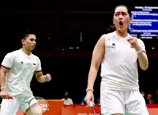 Link live score final badminton Asian Games 2026. (Sumber: Instagram/@badminton.ina)