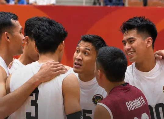 Link live streaming dan skor hasil voli putra Indonesia vs Iran Asian Games 2026. (Sumber: Instagram/@mojisports_)