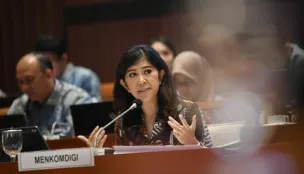 Menteri Komdigi Meutya Hafid, Pemerintah mulai memberlakukan pembatasan usia akses media sosial.(Sumber: Dok/komdigi.go.id)