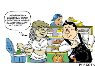 Obrolan Warteg hari ini. (Sumber: Poskota/Arif Setiadi)
