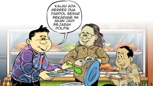 Ilustrasi Obrolan Warteg edisi Selasa, 14 April 2026. (Sumber: Poskota/Arif Setiadi)