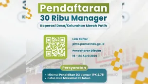 Lowongan 30.000 manajer Koperasi Merah Putih. (Sumber: Instagram/@kemenkop)