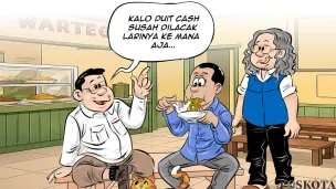 Ilustrasi Obrolan Warteg edisi Selasa, 28 April 2026. (Sumber: Poskota/Arif Setiadi)