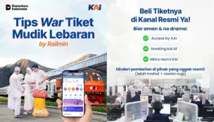 PT KAI resmi membuka pemesanan tiket kereta mudik Lebaran 2026 mulai 25 Januari 2026. (Sumber: Instagram/@kai121_)