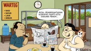 Ilustrasi Obrolan Warteg, Selasa, 9 Juni 2026. (Sumber: Poskota/Arif Setiadi)