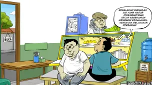 Ilustrasi obrolan warteg edisi Rabu, 13 Mei 2026. (Sumber: Poskota/Arif Setiadi)