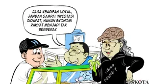 Ilustrasi obrolan warteg edisi Jumat, 15 Mei 2026. (Sumber: Poskota/Arif Setiadi)