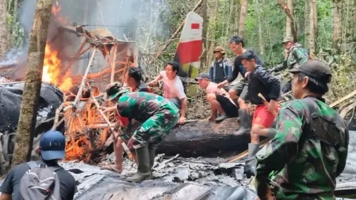 Bangkai pesawat kargo milik PT Pelita Air yang mengalami kecelakaan di Nunukan, Kalimantan Utara, berhasil ditemukan. (Sumber: Dok. Istimewa)