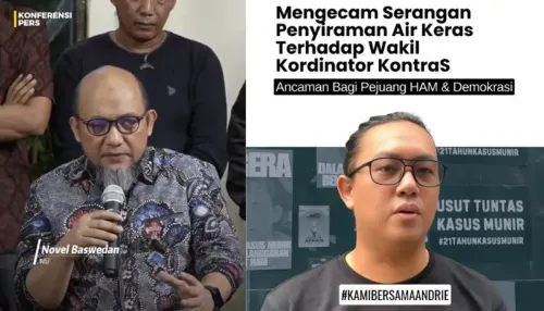 Novel Baswedan menilai penyiraman air keras terhadap aktivis Andrie Yunus sebagai kejahatan serius dan meminta pelaku serta dalangnya segera diungkap. (Sumber: Instagram/@kontras_update)