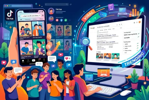 Ilustrasi. Link Video A Day in My Life Zaefier ramai dicari di TikTok. (Sumber: Generated AI)